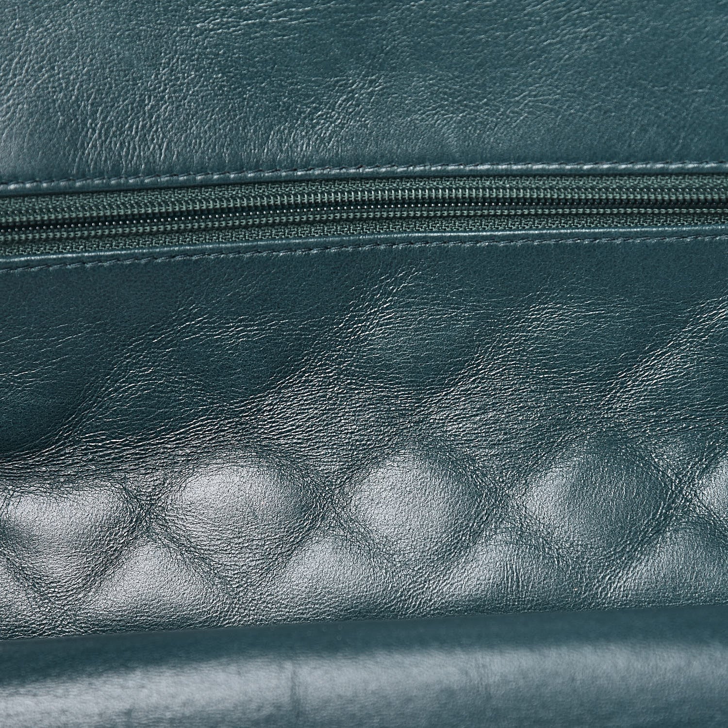 Chanel Lambskin Quilted Medium Double Flap Dark Green 12 of 16