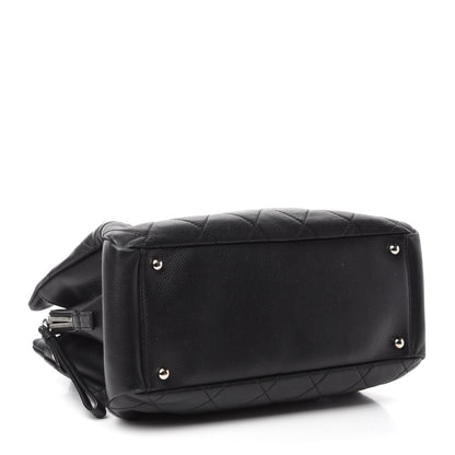 Chanel Caviar Quilted CC Timeless Soft Tote Black 4 of 17