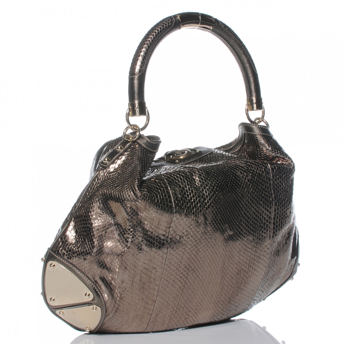 Python Large Indy Top Handle Hobo