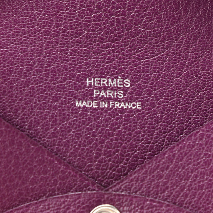 Hermes Chevre Mysore Calvi Card Case Anemone 6 of 6