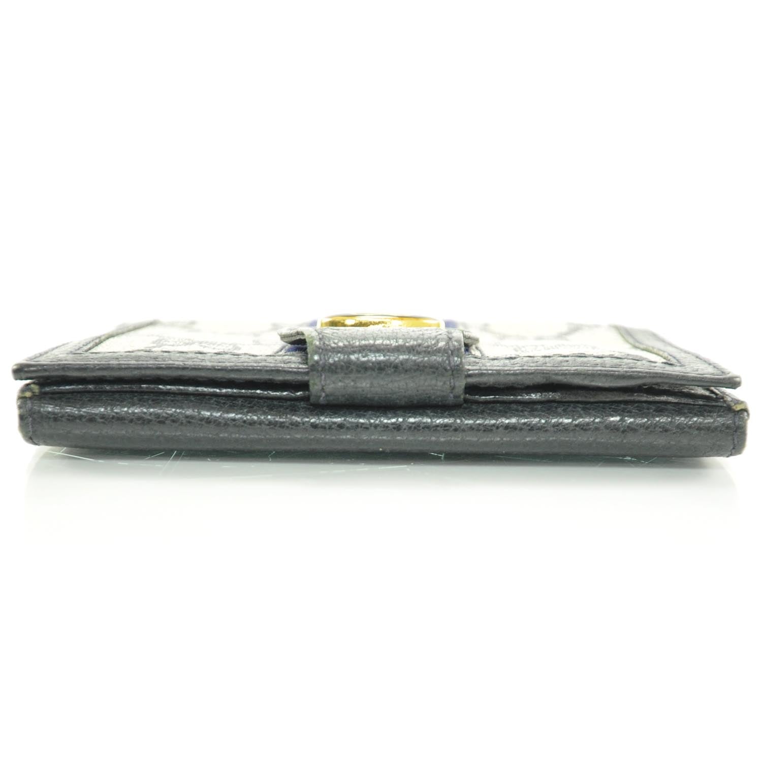Gucci Monogram Web French Wallet Navy 5 of 7