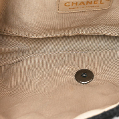 Chanel Tweed Quilted Medium Single Flap Black 5 of 10