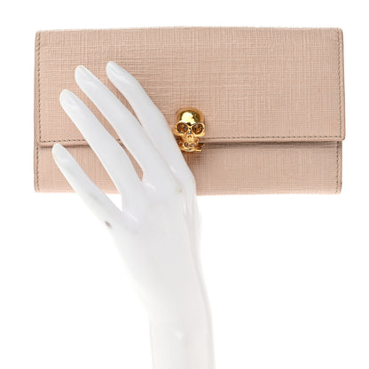 Alexander McQueen Calfskin Skull Continental Wallet Light Pink 2 of 8