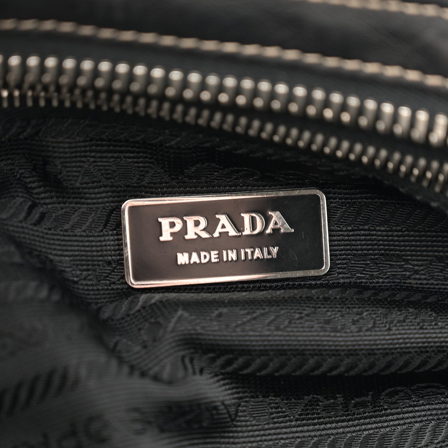 Prada Tessuto Nylon Tassel Shoulder Bag Black 6 of 16