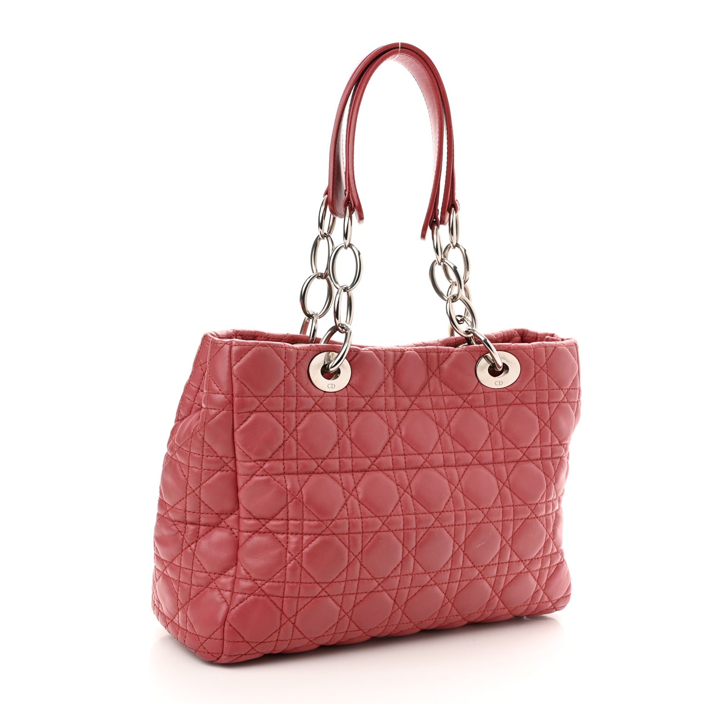 Lambskin Cannage Small Dior Soft Shopping Tote Pink