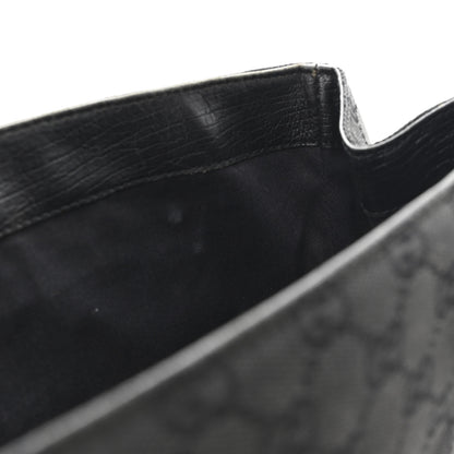 Gucci Monogram Bamboo Handle Bag Black 11 of 12