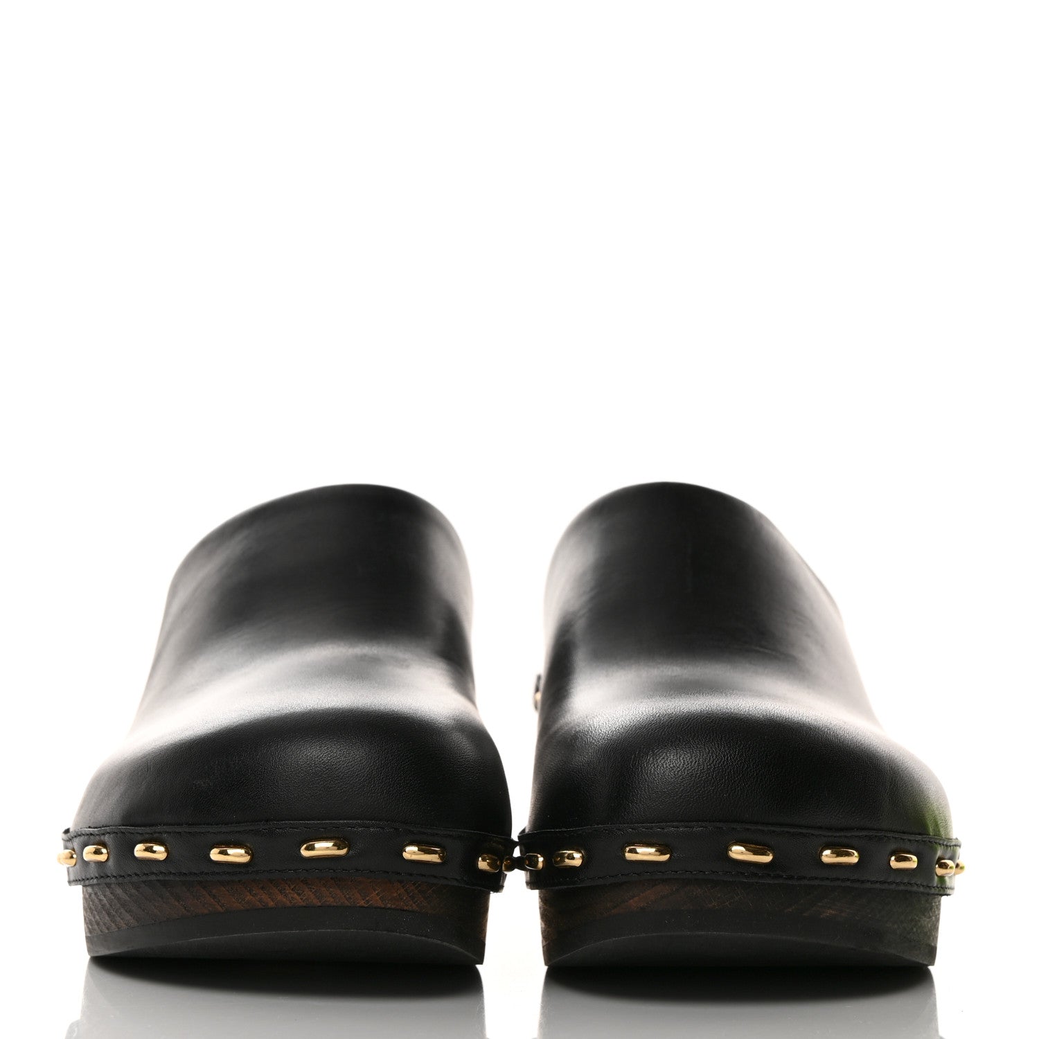 Fendi Vitello Baguette 25/60mm Clogs 39 Black 2 of 8