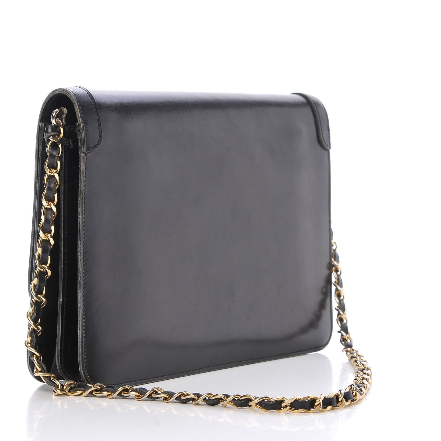 Lambskin Small Single Flap Black