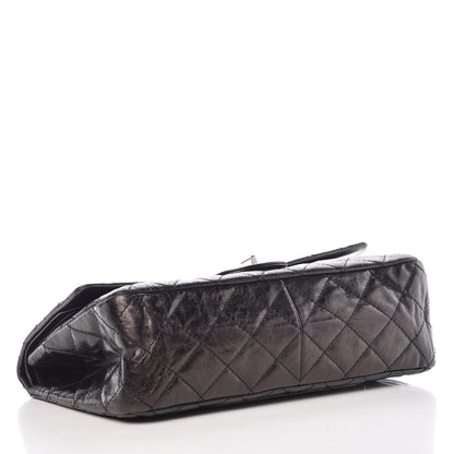 Chanel Glazed Aged Calfskin Quilted 2.55 Reissue 227 Flap Black 5 of 11