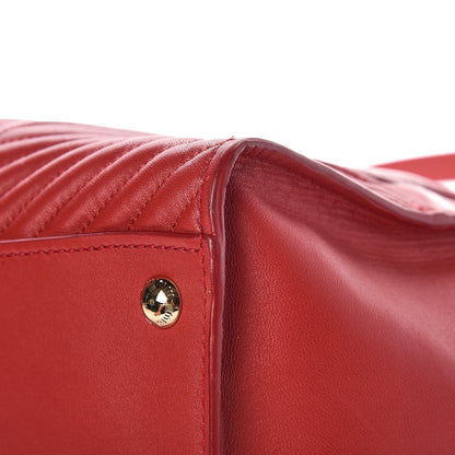 Miu Miu Nappa Matelasse Biker Tote Fuoco 11 of 12