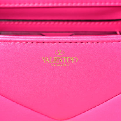Valentino Garavani Nappa Tonal Monochrome Mini One Stud Top Handle Bag Pink PP 6 of 8