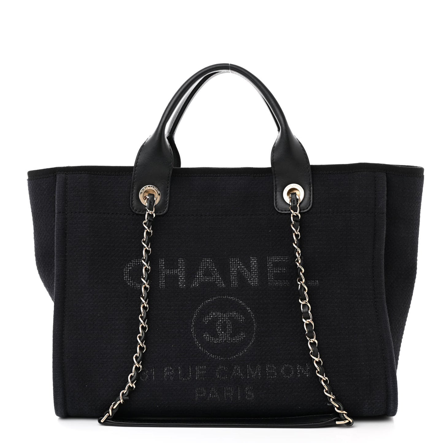 Mixed Fibers Small Deauville Tote Black