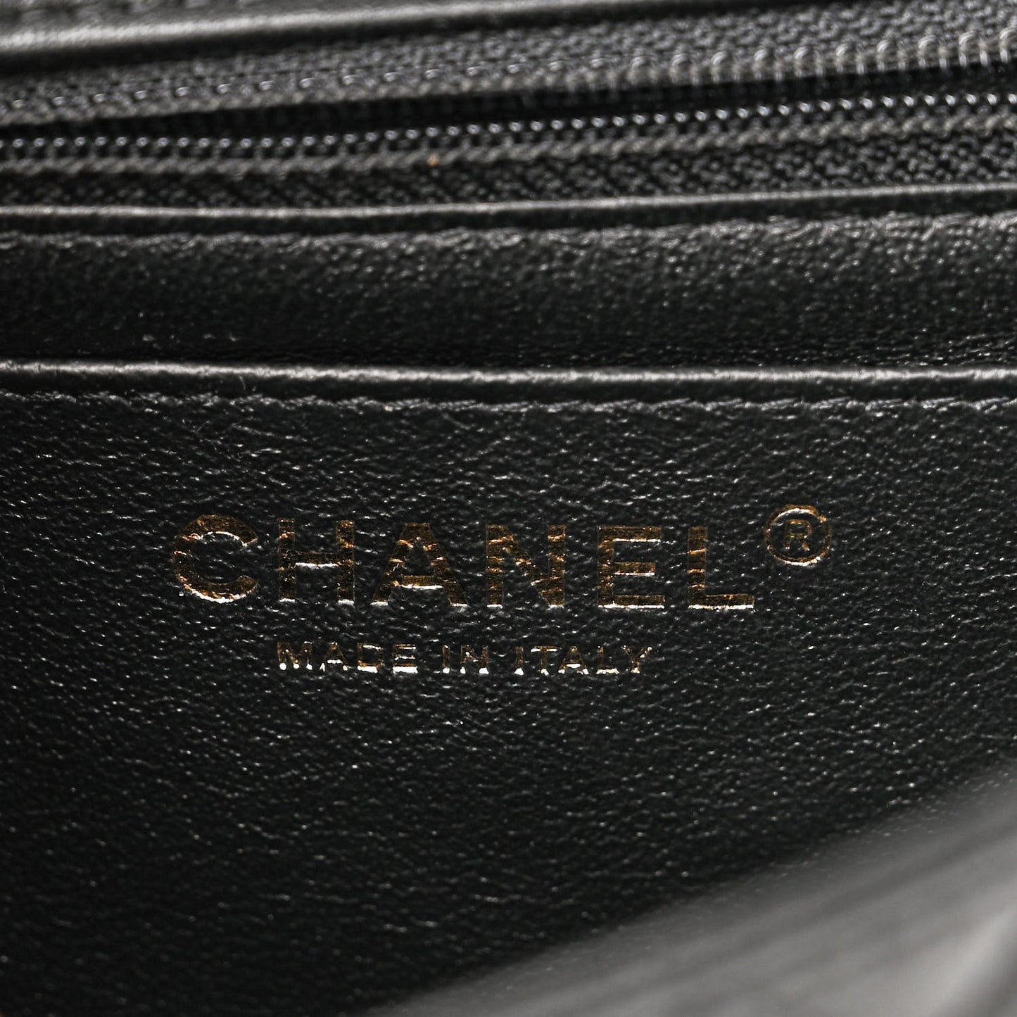 Lambskin Quilted Mini Square Flap Black