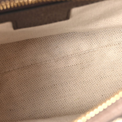 Gucci GG Supreme Monogram Textured Calfskin Web Super Mini Ophidia Shoulder Bag Beige Ebony New Acero 5 of 10
