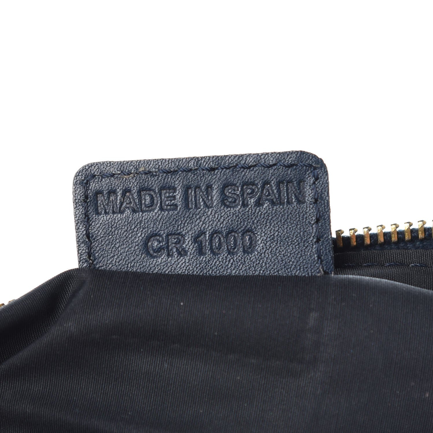 Christian Dior Monogram Mini Saddle Pochette Navy 7 of 10