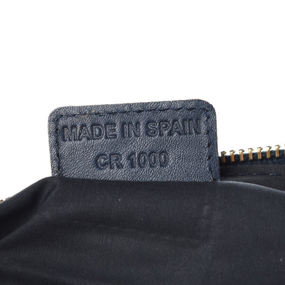 Christian Dior Monogram Mini Saddle Pochette Navy 7 of 10