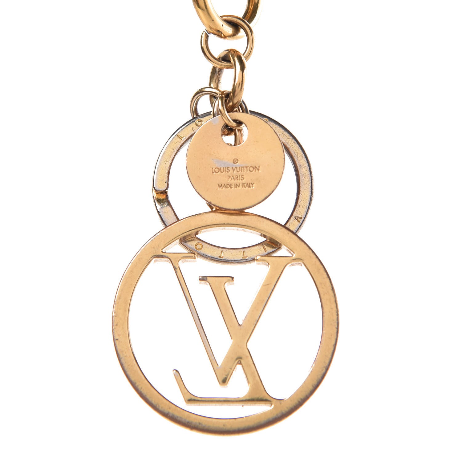Louis Vuitton LV Circle Bag Charm Key Holder Gold 3 of 3