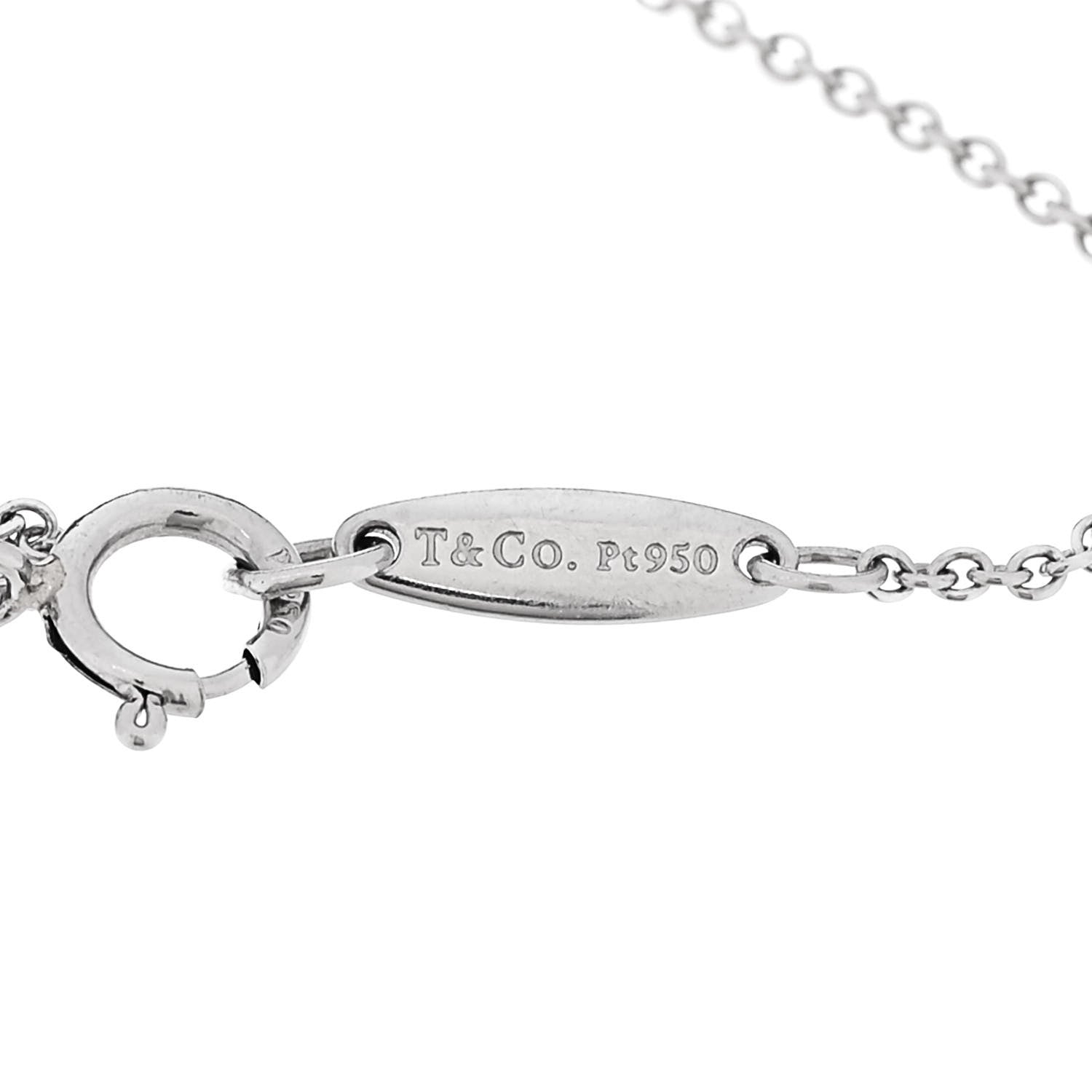 Tiffany Platinum Blue Sapphire Elsa Peretti Color By The Yard Bracelet 3 of 5