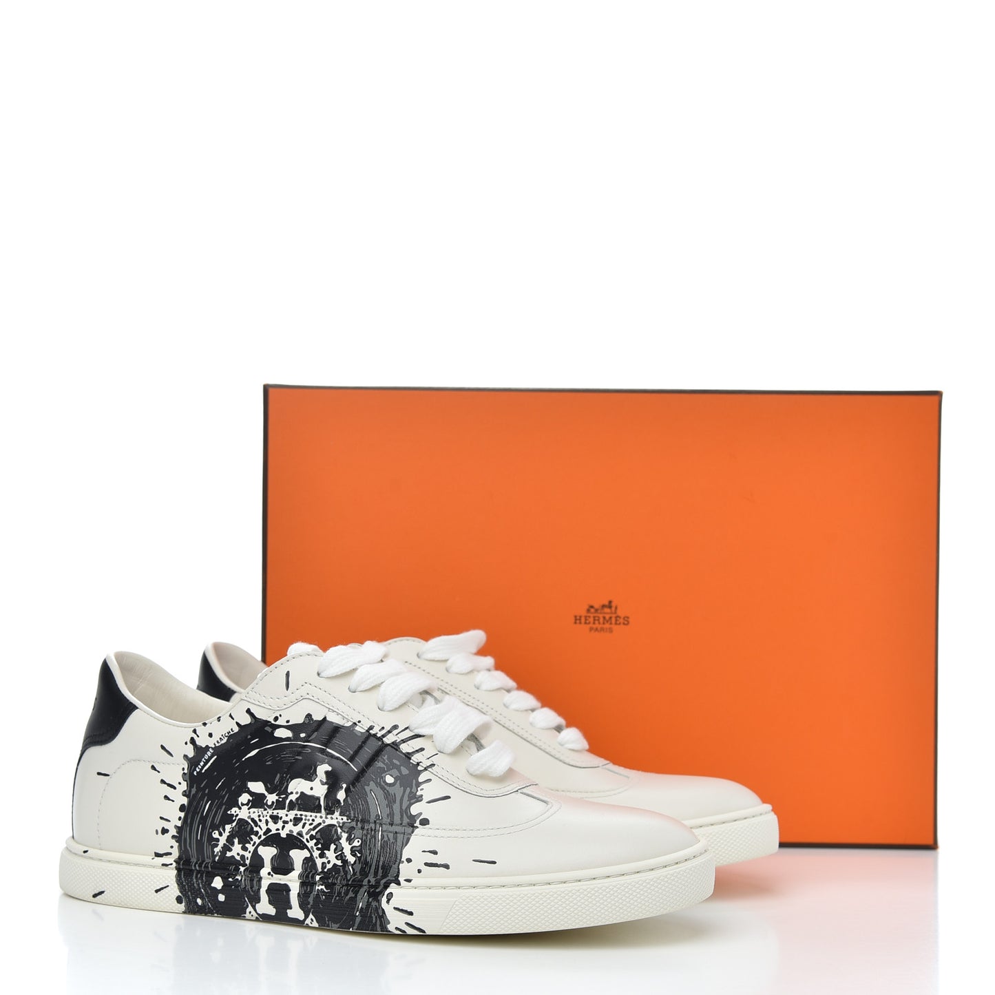 Swift Printed Peinture Fraiche Quicker Sneakers 37.5 White Black