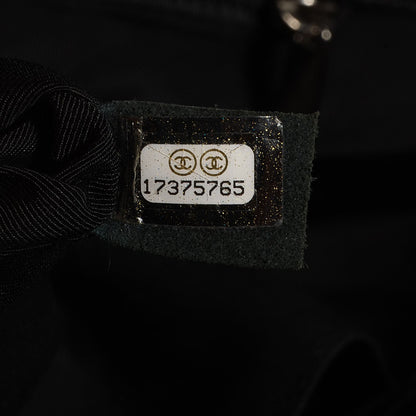 Chanel Lambskin Surpique Chevron Small Tote Black 7 of 7