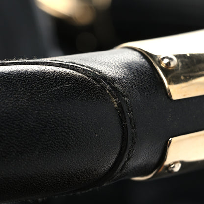 Gucci Calfskin Medium Indy Top Handle Hobo Black 13 of 13