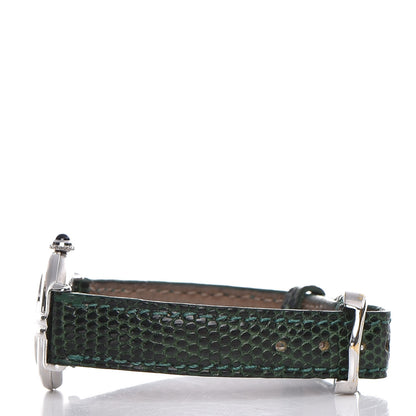Cartier Sterling Silver Lizard 24mm Must de Quartz Watch Green 4 of 7