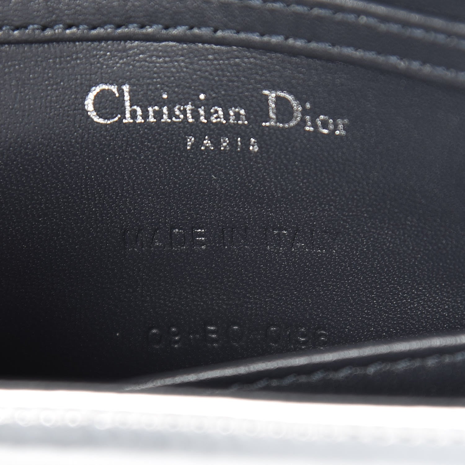 Christian Dior Metallic Patent Micro-Cannage Baby Diorama Flap Bag Silver 7 of 12