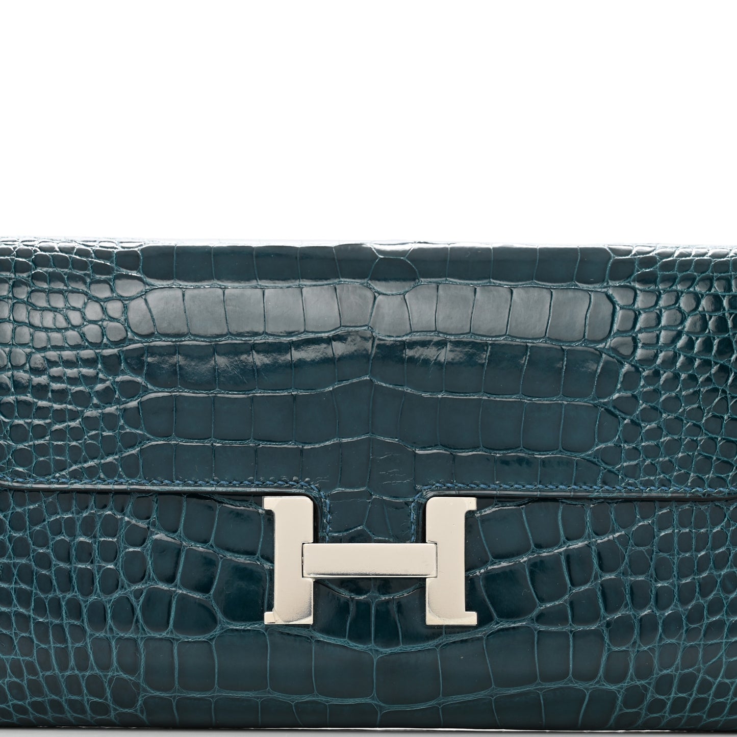 Shiny Alligator Constance Long Wallet Colvert