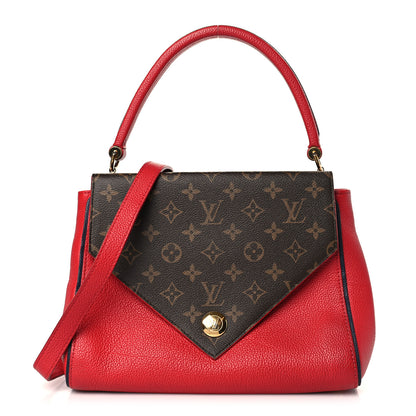 Louis Vuitton Grained Calfskin Monogram Double V Rubis 1 of 8
