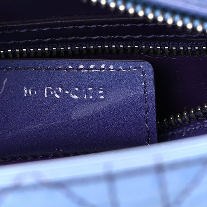 Christian Dior Patent Cannage Gradient Medium Lady Dior Purple Blue 8 of 26