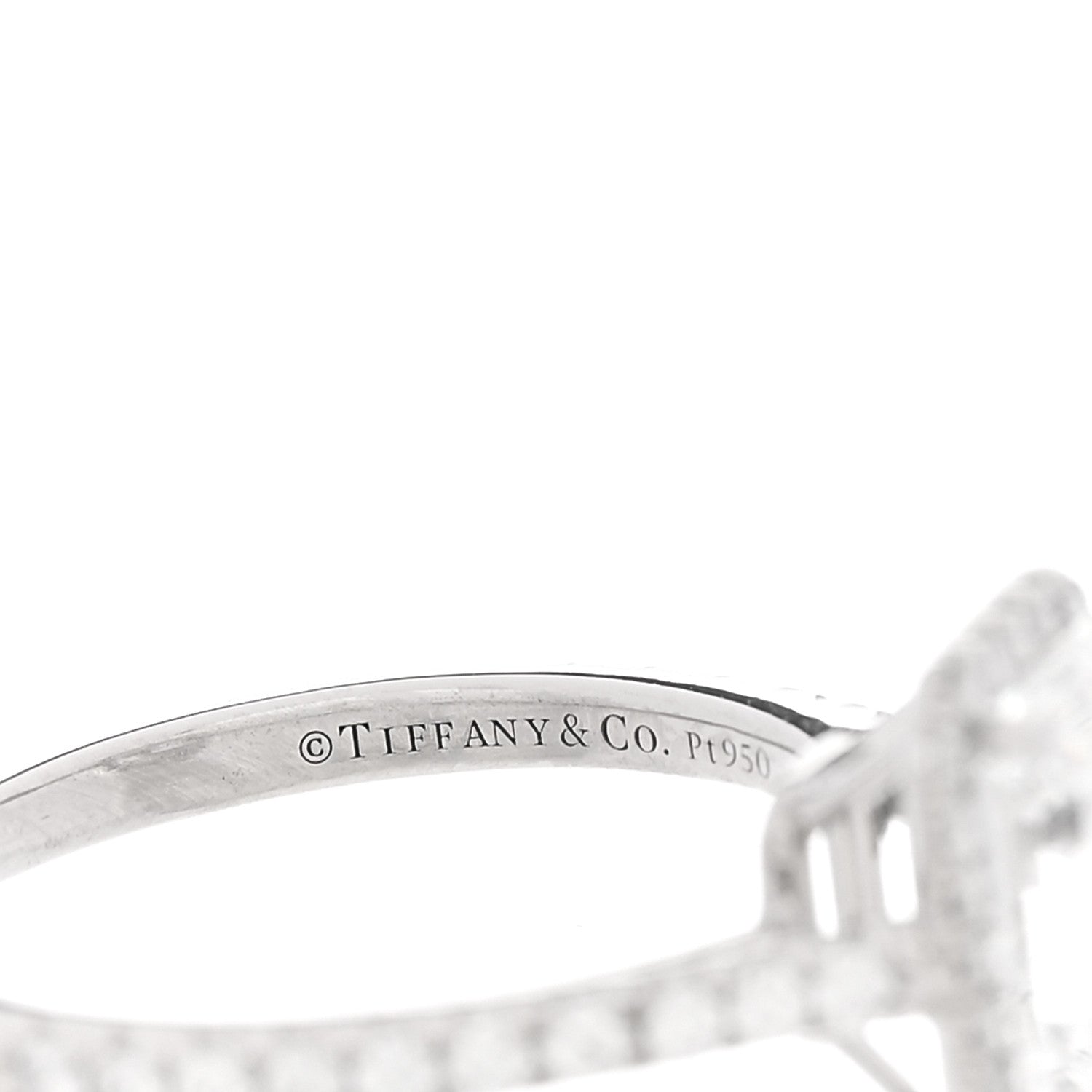 Tiffany Platinum Diamond 1.63ct Soleste Emerald Cut Ring 47 4 4 of 5
