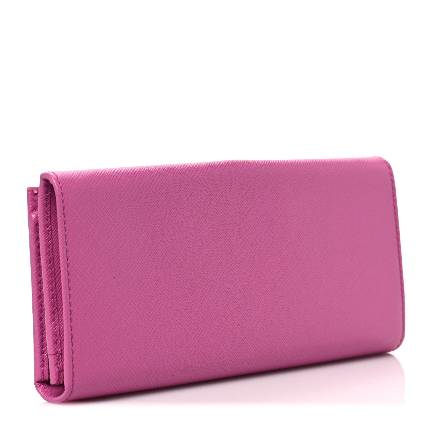 Salvatore Ferragamo Printed Calfskin Vara Bow Continental Wallet Fuchsia 3 of 6