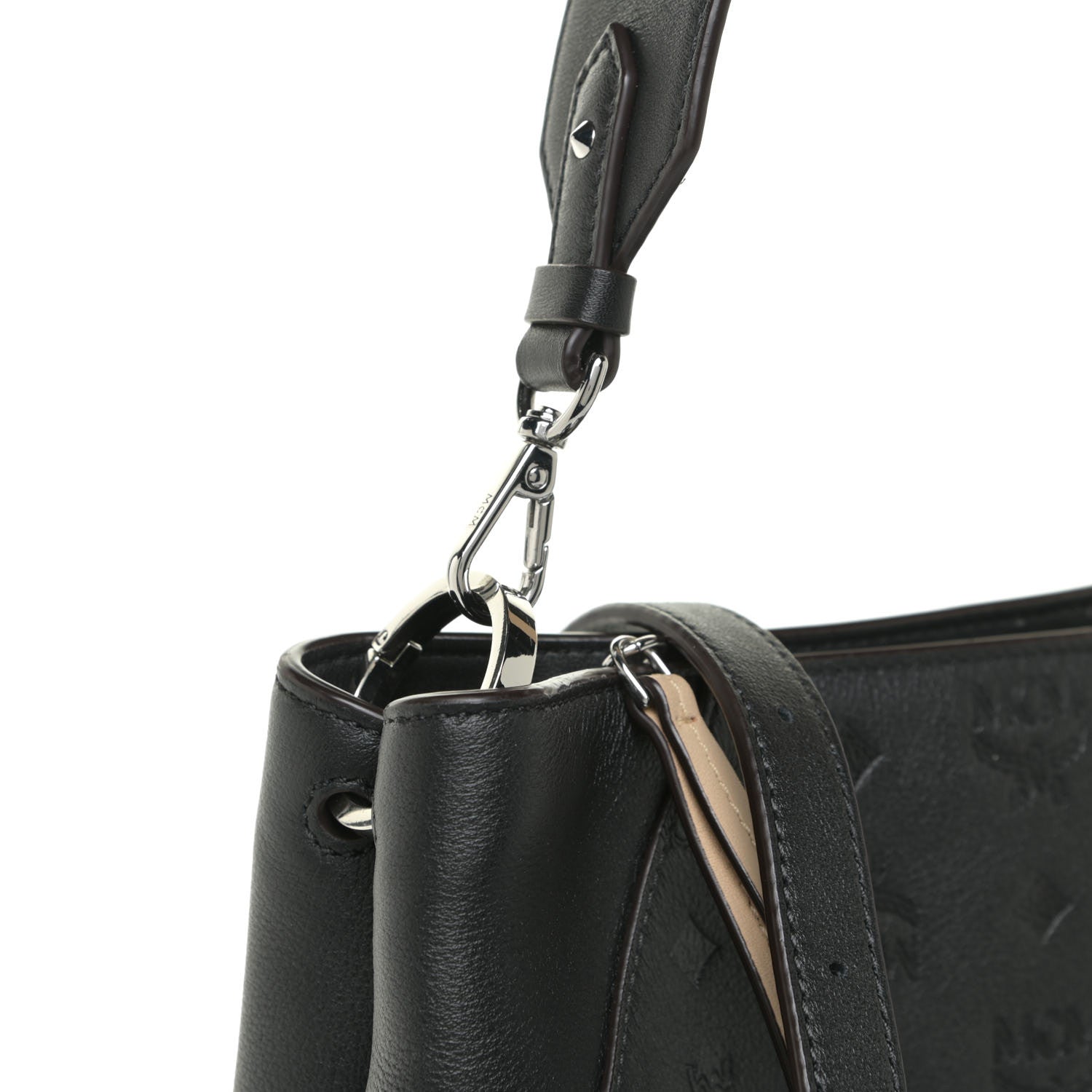 MCM Calfskin Ottomar Medium Klara Hobo Black 10 of 16