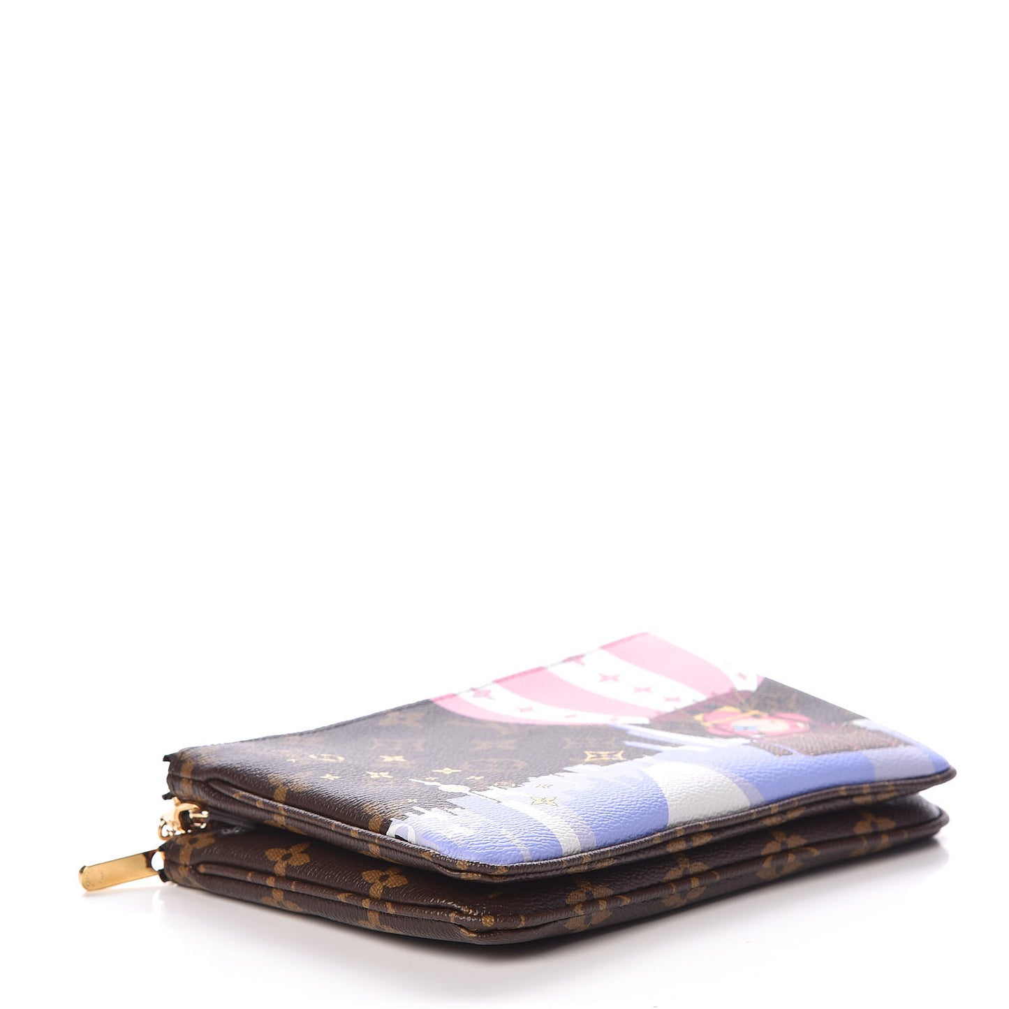 Monogram 2019 Christmas Animation Double Zip Pochette