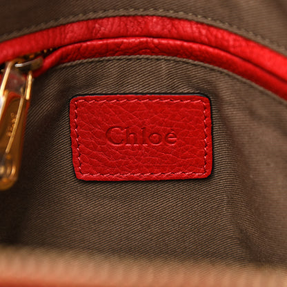 Chloe Calfskin Medium Marcie Satchel Red 6 of 10