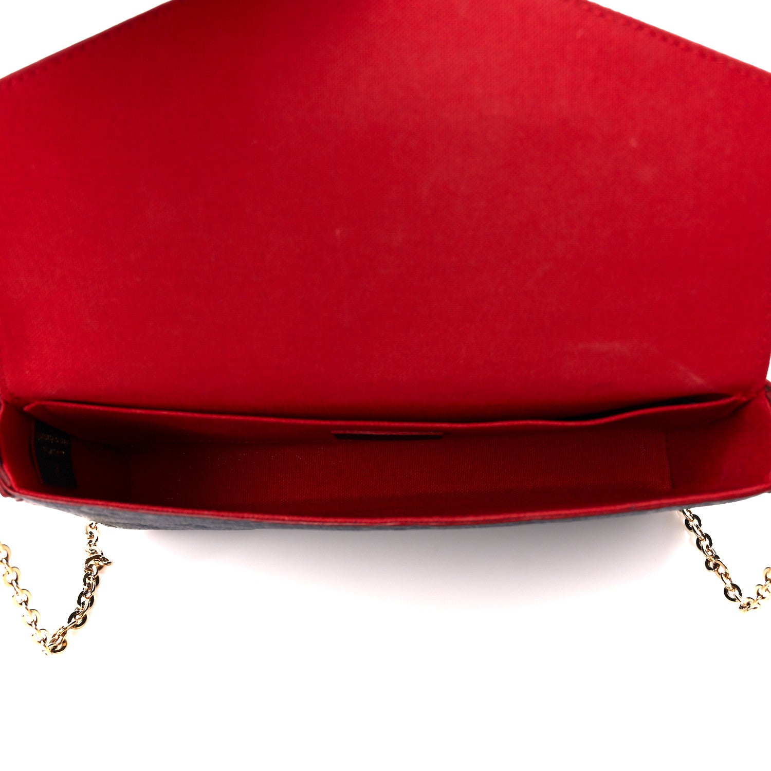 Louis Vuitton Empreinte Pochette Felicie Chain Wallet Marine Rouge 6 of 16