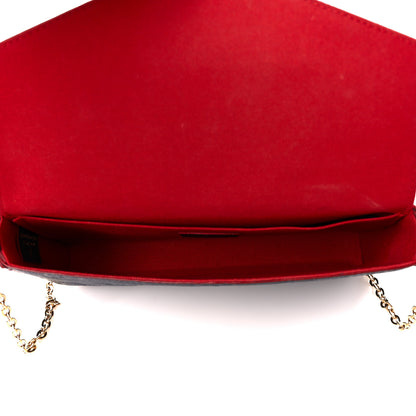 Louis Vuitton Empreinte Pochette Felicie Chain Wallet Marine Rouge 6 of 16
