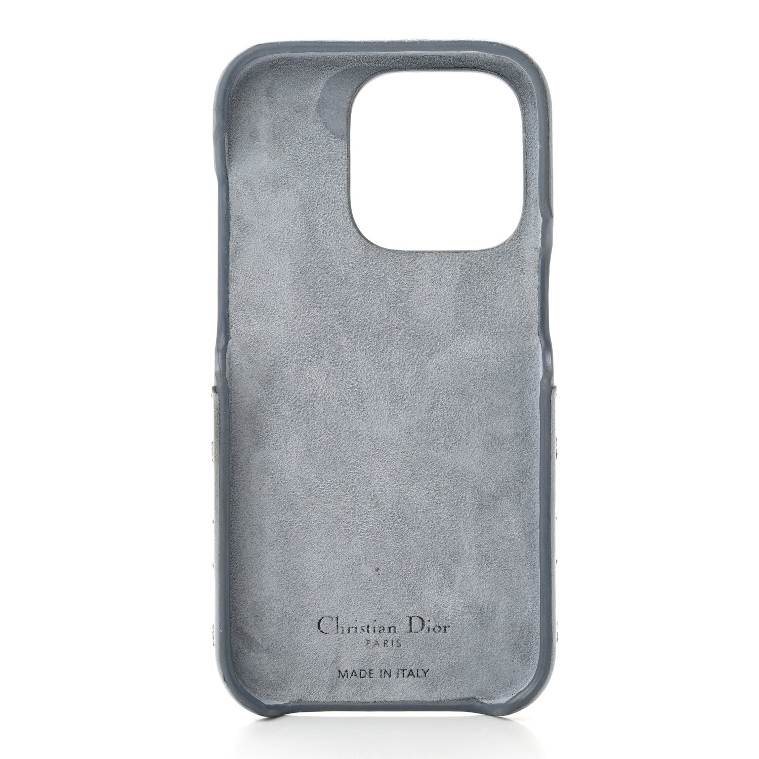Christian Dior Lambskin Cannage Lady Dior Tech iPhone 14 Pro Case Cloud Blue 3 of 10