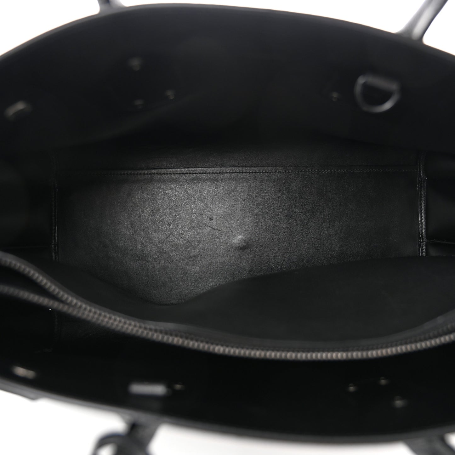 Grained Calfskin Large Sac De Jour Carryall Black