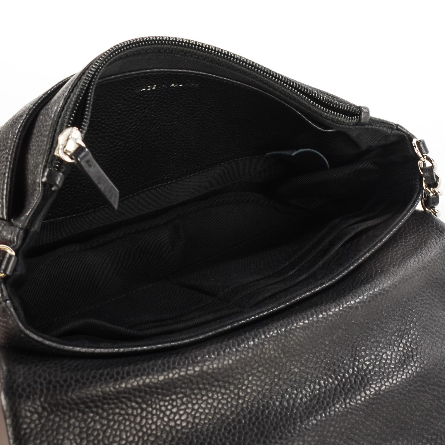 Chanel Caviar Half Moon Wallet On Chain WOC Black 9 of 9
