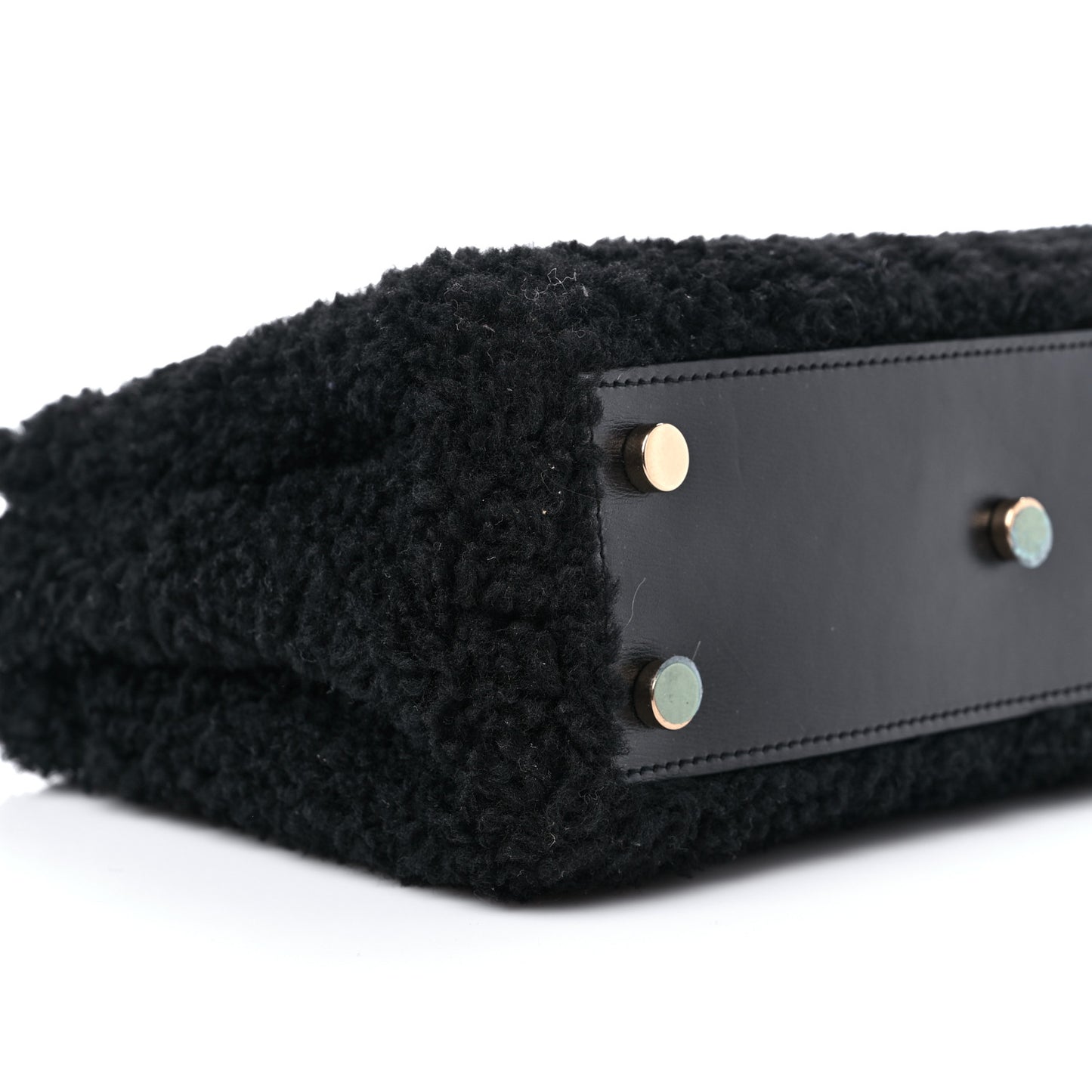 Shearling Nano Sac De Jour Black