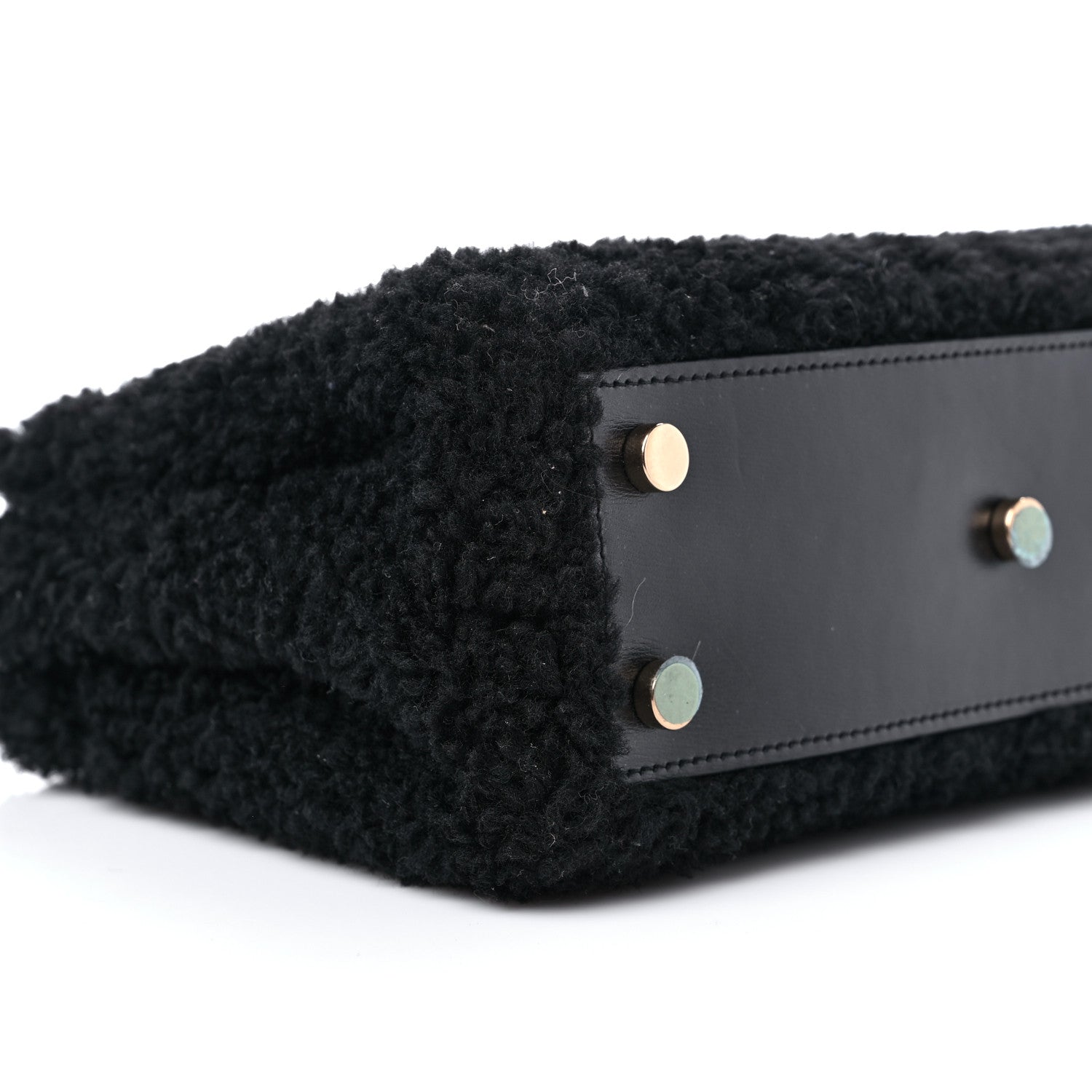 Saint Laurent Shearling Nano Sac De Jour Black 7 of 8