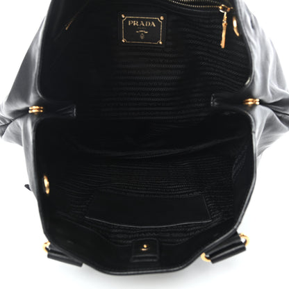 Prada Soft Calf Tote Black 5 of 9