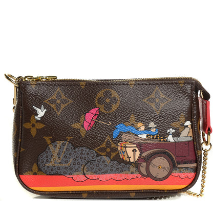 Louis Vuitton Monogram 2015 Christmas Animation Mini Pochette Accessories 1 of 8