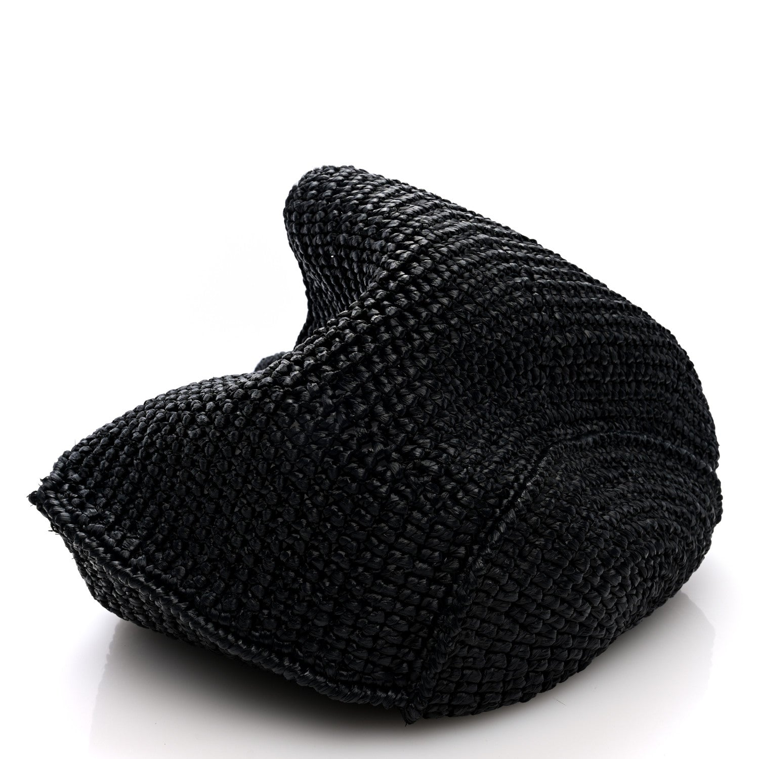 Khaite Raffia Medium Lotus Tote Black 4 of 9