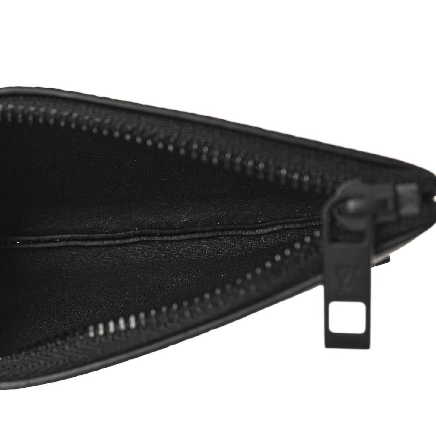 Grained Calfskin Aerogram Key Pouch Black