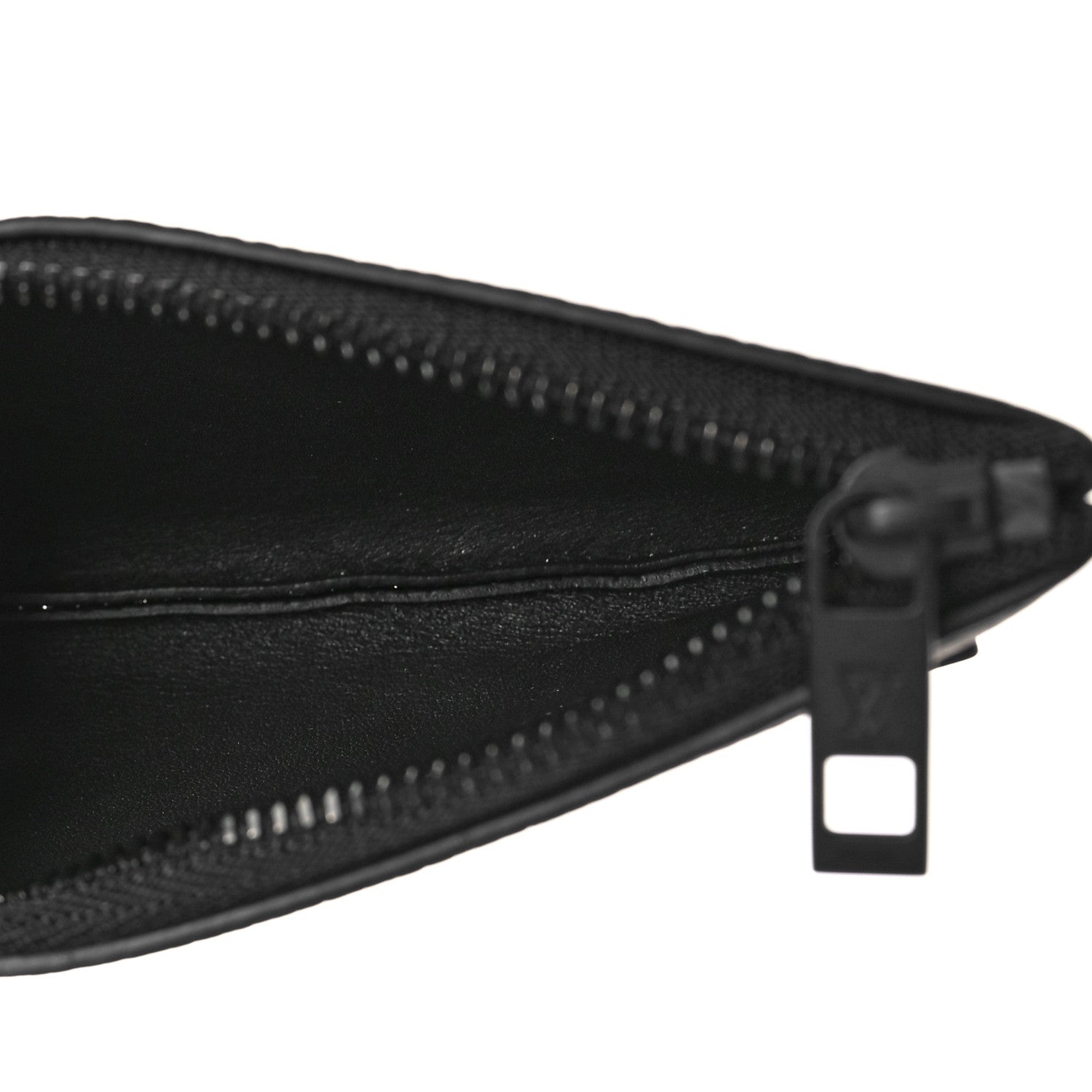 Louis Vuitton Grained Calfskin Aerogram Key Pouch Black 5 of 8