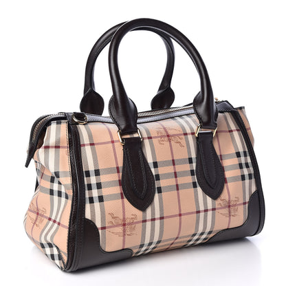 Burberry Haymarket Check Small Gladstone Chocolate 2 of 9