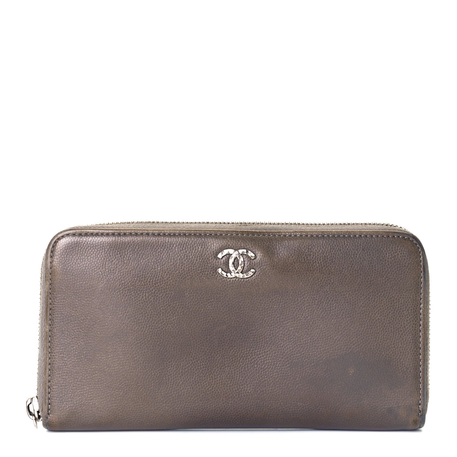 Chanel Caviar Large Sevruga Zip Around Wallet Lavender 1 of 16