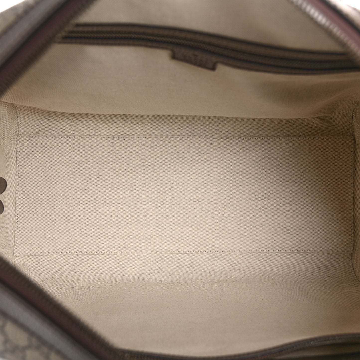 GG Supreme Monogram Textured Dollar Calfskin Web Medium Savoy Duffle Bag Beige Ebony New Acero